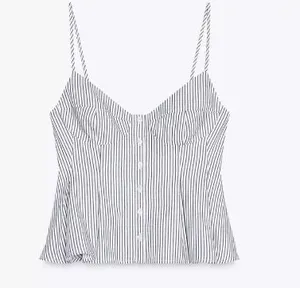 Zara Striped Top thumbnail 1