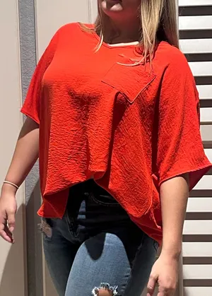 JODIFL Blouse Oversized Red thumbnail 2