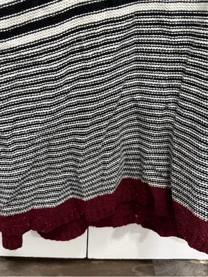 Anthropologie Field Flower Black and White Striped Turtleneck Sweater thumbnail 4