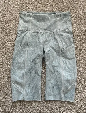 Lululemon White Blue Fog Fast and Free Short 10" thumbnail 1