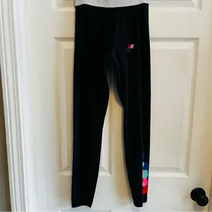 Nike Retro Women's Black Leggings with Colorful Accents Size Small thumbnail 3