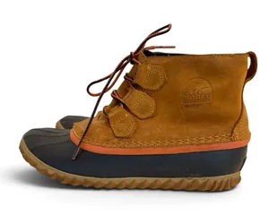 Sorel Out N About Leather Duck Boots Waterproof Ankle Booties Womens 8 thumbnail 1