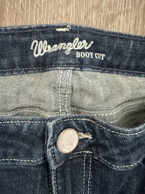 Wrangler Blue Wide Leg Denim Jeans size 11x30 thumbnail 5