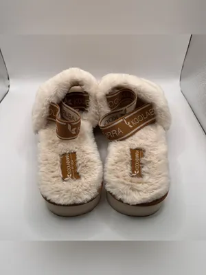 Koolaburra by UGG Natural Fuzz'N II Womens Size 11 Beige Slippers EUC thumbnail 5