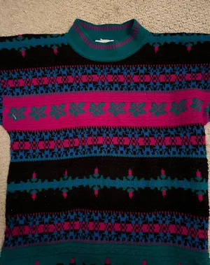 Thrifted Oversized Grandpa Sweater thumbnail 1
