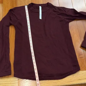 Lululemon Women's Burgundy‎ Long Sleeve Merino Wool Sweater Size 10 thumbnail 10