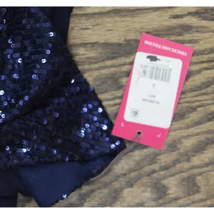 Vince Camuto Womens Crepe Trumpet Sequin-Cape Dress Gown VC2M3344 Navy Blue 2 thumbnail 4