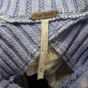 Free People Half Moon Bay cold-shoulder sweater size medium. thumbnail 7