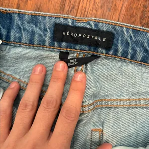 Aeropostale 90s baggy Button-Fly Light Blue Jeans thumbnail 5