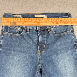 Levis Premium 311 Shaping Skinny Jeans Women's 26 Blue Denim 9in Rise thumbnail 8