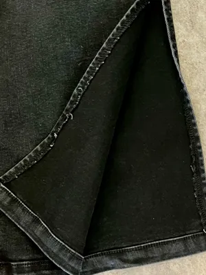 Hidden Long Dark Wash Denim Skirt, M thumbnail 7