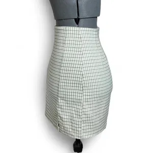 Brandy Melville Green Plaid High Waisted Mini Skirt Size S Preppy Academia 90’s thumbnail 4