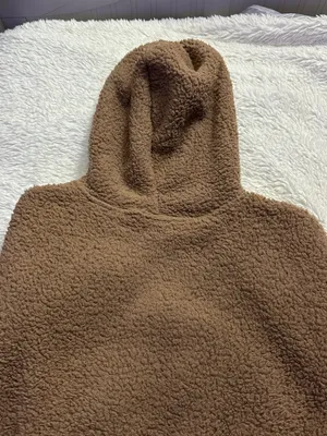 SKIMS Teddy Full Zip Crop Jacket in Tigers Eye thumbnail 4