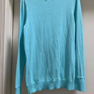 Lilly Pulitzer Blue Green Teal Pullover Sweater Large Long Sleeve Beautiful HTF thumbnail 2
