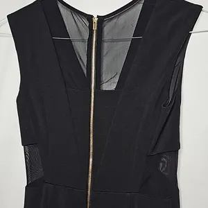 Aiden Mattox mesh panel floor length maxi cocktail slit cocktail party dress 2 thumbnail 5