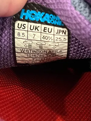 ⁠Hoka One One Stinson ATR 4 Trail Running Shoes Women's 8.5 Tradewinds Purple⁠ thumbnail 7