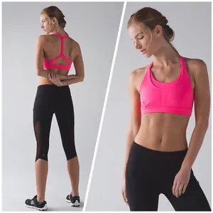 Lululemon Pack It In Bra Neon Pink Size 8 thumbnail 3