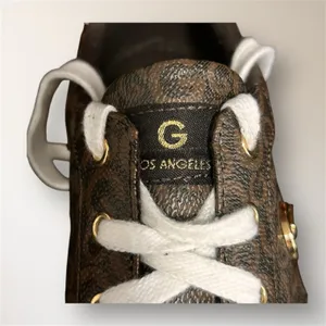 GBG Los Angeles 8.5M Brown Gold Monogram Sneakers‎ Metal Logo GGONARINJR Casual thumbnail 10