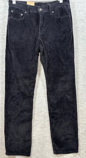 Levi's‎ Women's Corduroy Black Pants 29x30 Casual Straight Winter thumbnail 1