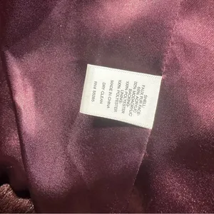 Express Women's Plum Faux Fur Vest Large Burgundy Purple Boho Glam Shaggy Winter thumbnail 6