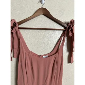 Reformation Twilight Midi Dress in Praline Mauve Pink Womans 8 thumbnail 8