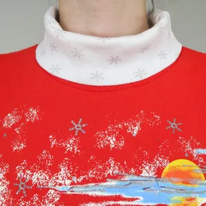 Vintage 80s Nutcracker Christmas Turtleneck Sweatshirt Red Size XS thumbnail 4