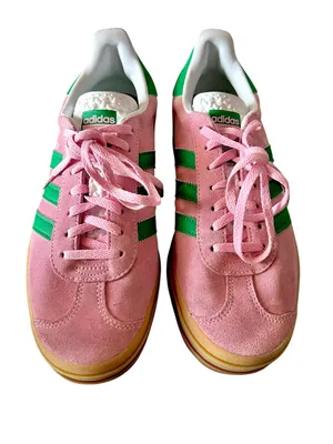 Adidas Originals Gazelle Bold True Pink Green Platform Women’s Size 8.5 Ex Cond thumbnail 7