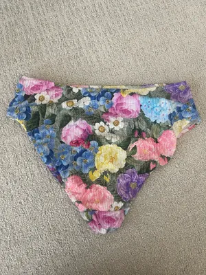 Show Me Your Mumu Sail Swim Bottoms size XXL Flower Shop Scrunch Floral nwot thumbnail 6