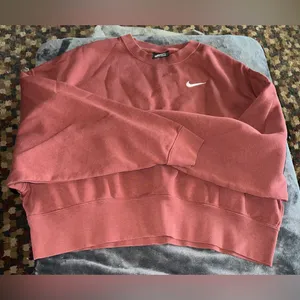 Nike Cropped Oversized Sweatshirt Size XS thumbnail 3