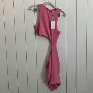 Lovers & Friends Revolve Lavallette Mini Dress in Bubblegum Pink thumbnail 4