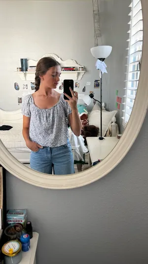American Eagle Floral Top thumbnail 2