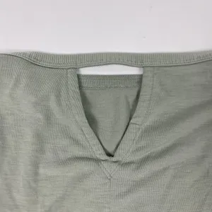 Athleta Shirt Womens XS Green 3/4 Sleeve‎ Open Back Lightweight Athletic Top thumbnail 7
