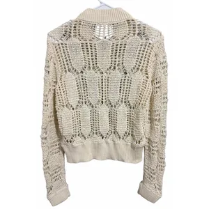 Free People‎ Sun Storm Bomber Jacket Ivory Women's Size Small thumbnail 2