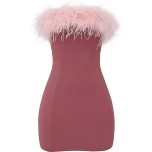 HOUSE OF CB 'Alexa' Warm Pink Mini Dress Size Small New $255 thumbnail 3