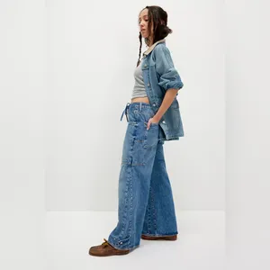 Free people CRVY Outlaw Wide-Leg Jeans thumbnail 3