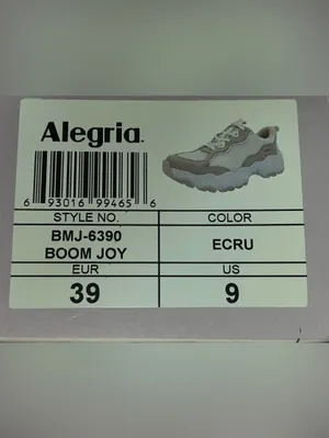 Alegria Boom Joy Ecru Cream and Beige Women's Sneakers Size 9 thumbnail 8