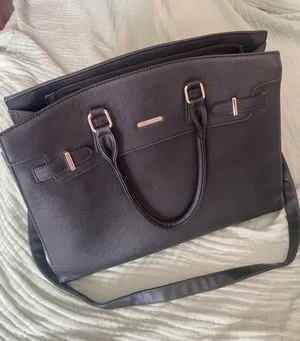 Amazon Women’s Business Laptop Bag Black Faux Waterproof Leather Briefcase Tote thumbnail 1