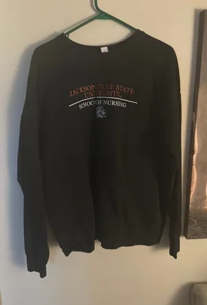 Jacksonville state university school of nursing sweater thumbnail 1