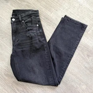 •AMERICAN EAGLE• SUPER HIGH RISE ANKLE STRAIGHT JEANS thumbnail 1