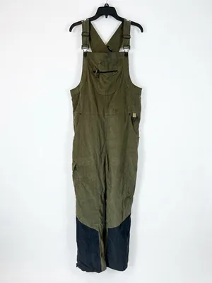 Backcountry Kamas Corduroy Overalls Womens L Kalamata Green NWT Utility Cargo thumbnail 2