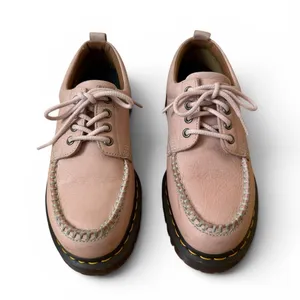 Dr Martens Lowell Buttersoft Leather Moc Toe Shoes Powder Pink Coquette Sz 8 thumbnail 13