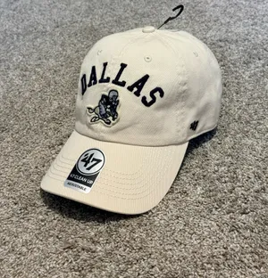 ’47 Brand Dallas Cowboys Retro Ivory Clean Up adjustable hat thumbnail 2