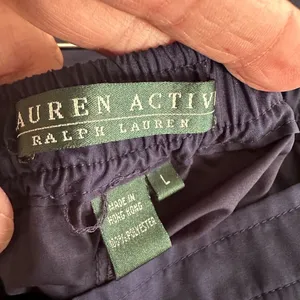 Ralph Lauren Blue Windbreaker Rain Pants Gorpcore Athleisure Athletic Large thumbnail 3
