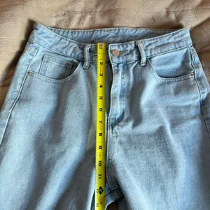 SHEIN Dazy Light Blue High Waisted Straight Leg Jeans thumbnail 7