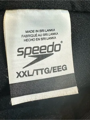 Speedo Womens Side‎ Shirred Endurance One Piece Swimsuit Black Size XXL thumbnail 10