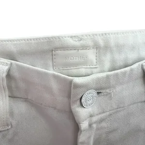 Mother Denim Looker Ankle Fray Jeans in Glass Slipper‎ White Size 26 thumbnail 15