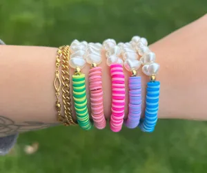 Purple Handmade Pearl Bracelet thumbnail 3