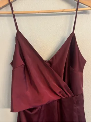 LULUS X LUSH Sunrise‎ to Sunset Satin Midi Dress thumbnail 5