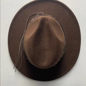 Brown Felt Hat with band thumbnail 1