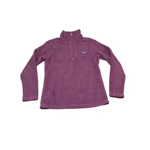 Patagonia Women's XS Fuzzy‎ Fleece Pullover Sweater Marsupial Berry thumbnail 4
